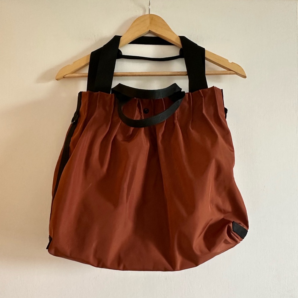 Street Level Burnt Orange Cinched On the Go Carrier Bag Over the Shoulder EUC